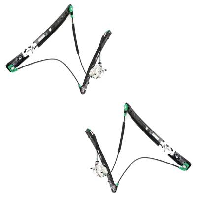 Rareelectrical - Front Left And Right Power Window Regulator Pair Without Motor Compatible With 2000-2005 Bmw 323I - Image 3