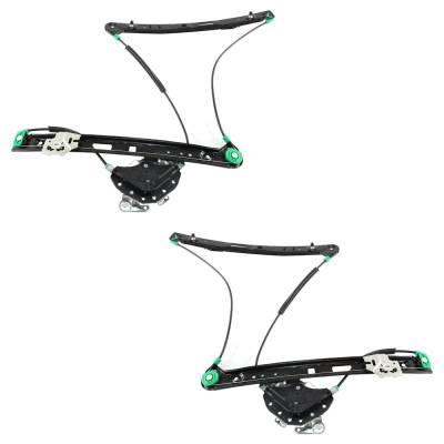 Rareelectrical - Front Left And Right Power Window Regulator Pair Without Motor Compatible With 2000-2005 Bmw 323I - Image 4