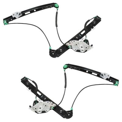 Rareelectrical - Front Left And Right Power Window Regulator Pair Without Motor Compatible With 2000-2005 Bmw 325Xi - Image 2
