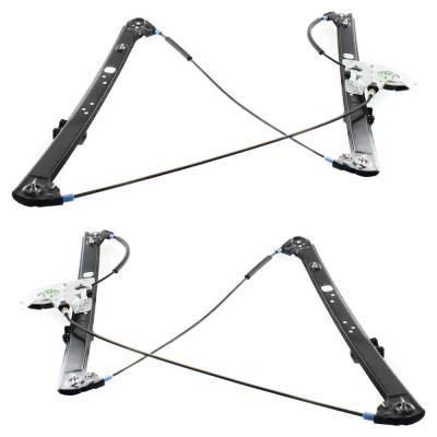 Rareelectrical - Front Left And Right Power Window Regulator Pair Without Motors Compatible With 2000-2006 Bmw X5 - Image 2