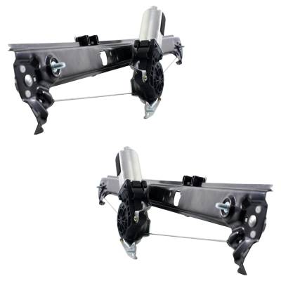 Rareelectrical - Rear Left And Right Window Regulator Pair With Motor Compatible With 2000-2006 Bmw X5 4.4I 4.4L - Image 3