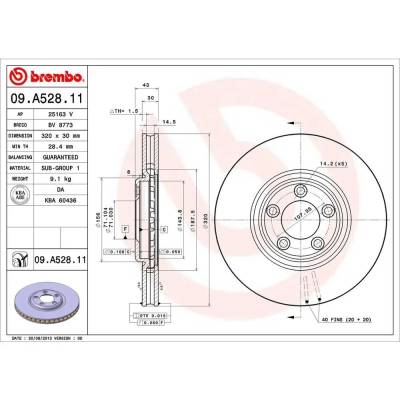 Rareelectrical - Front Brake Disc Compatible With 2002-2005 Jaguar Vanden Plas Base 4.2L (04-05) Xj8 Base 4.0L (03) - Image 2