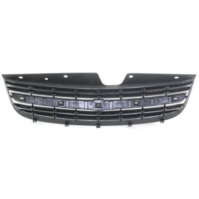 Rareelectrical - Silver Gray Grille Assembly Compatible With 2000-2005 Chevrolet Classic Ls 2.2L (04) Malibu Base - Image 4