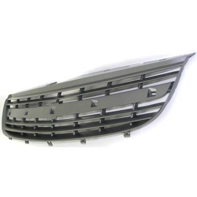 Rareelectrical - Silver Gray Grille Assembly Compatible With 2000-2005 Chevrolet Malibu Base 2.2L (04-05) 3.1L - Image 2