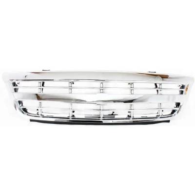 Chrome Grille Assembly Compatible With 2001-2005 Chevrolet Venture Ls 3.4L (01-05) Lt 3.4L (01-05)