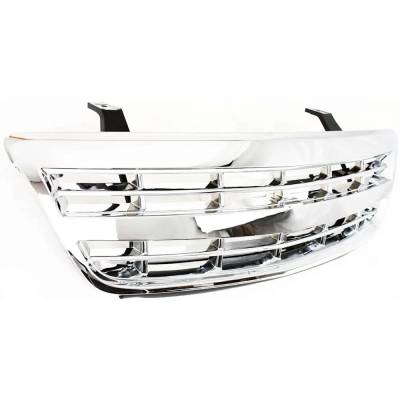 Rareelectrical - Chrome Grille Assembly Compatible With 2001-2005 Chevrolet Venture Lt 3.4L (01-05) Plus 3.4L (01-05) - Image 3