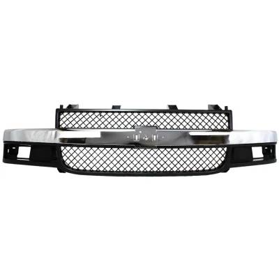 Rareelectrical - New Grille Assembly Compatible With Chevrolet Express 2500 Base 6 Cyl 4.3L Express 1500 Lt 6 Cyl - Image 1