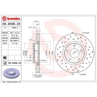 Rareelectrical - Front Brake Disc Compatible With 2004-2010 Mazda 3 Sp23 2.3L (05) 5 Grand Touring 2.3L (07-10) Sport - Image 2