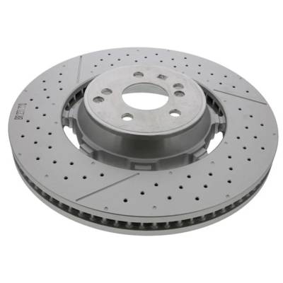 Front Brake Disc Compatible With 2013-2020 Mercedes-Benz Amg Gt 63 S Base 4.0L (19-20) C63 Amg Base