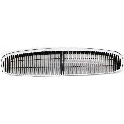 Chrome Grille Assembly W/ Painted Black Insert Compatible With 1997-2004 Buick Park Avenue Base 3.8L