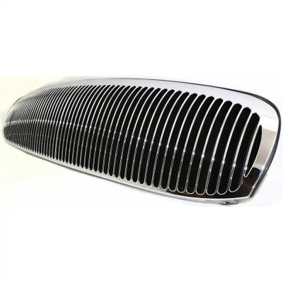Rareelectrical - Chrome Grille Assembly W/ Painted Black Insert Compatible With 1997-2004 Buick Park Avenue Base 3.8L - Image 2