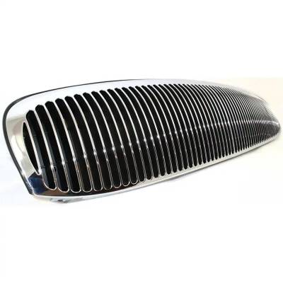 Rareelectrical - Chrome Grille Assembly W/ Painted Black Insert Compatible With 1997-2004 Buick Park Avenue Base 3.8L - Image 3