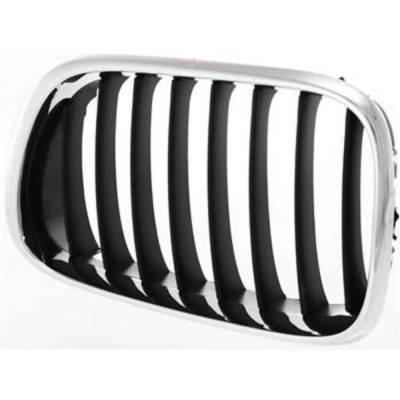 Rareelectrical - Left Chrome Kidney Grille W/ Black Insert Compatible With 2000-2003 Bmw X5 4.6Is 4.6L (02-03) 3.0I - Image 3