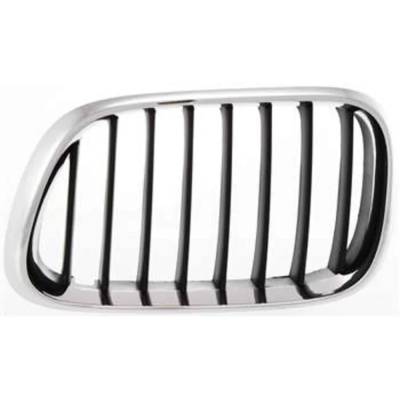 Rareelectrical - Left Chrome Kidney Grille W/ Black Insert Compatible With 2000-2003 Bmw X5 3.0I 3.0L (01-03) 4.4I - Image 2