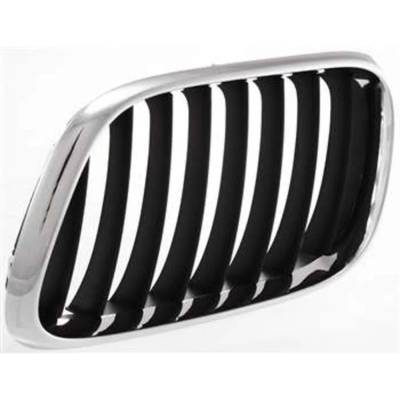 Rareelectrical - Left Chrome Kidney Grille W/ Black Insert Compatible With 2000-2003 Bmw X5 3.0I 3.0L (01-03) 4.4I - Image 4