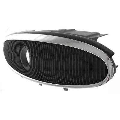 Rareelectrical - Chrome Grille Assembly W/ Painted Dark Gray Insert Compatible With 2005-2007 Buick Lacrosse Cx 3.8L - Image 2