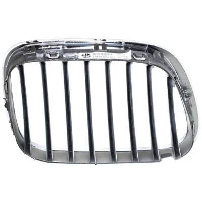 Rareelectrical - Left Chrome Kidney Grille W/ Silver Insert Compatible With 2000-2003 Bmw X5 4.4I 4.4L (00-03) 4.6Is - Image 4