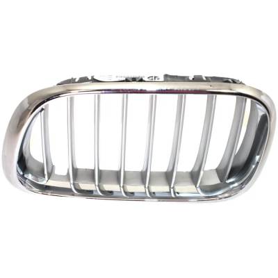 Rareelectrical - Left Chrome Kidney Grille W/ Silver Insert Compatible With 2000-2003 Bmw X5 4.4I 4.4L (00-03) 4.6Is - Image 5