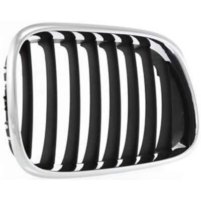 Rareelectrical - Right Chrome Kidney Grille W/ Black Insert Compatible With 2000-2003 Bmw X5 3.0I 3.0L (01-03) 4.4I - Image 4