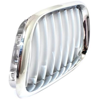 Rareelectrical - Left Chrome Kidney Grille W/ Silver Insert Compatible With 2000-2003 Bmw X5 3.0I 3.0L (01-03) 4.4I - Image 3