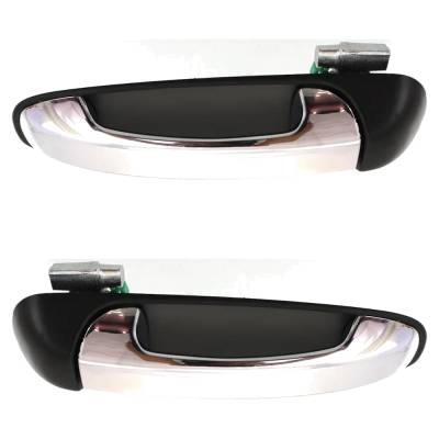 Rareelectrical - Rear Left And Right Exterior Door Handle Set Compatible With 2007-2009 Dodge Durango Limited 5.7L - Image 2