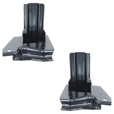 Front Bumper Bracket Pair Compatible With 2006-2011 Buick Lucerne Super 4.6L (08-11) Cadillac Dts