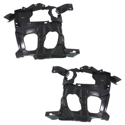 Pair Front Driving Light Bracket Set Compatible With 2008-2012 Buick Enclave Cxl 3.6L (08-11) Base