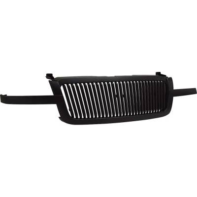 Rareelectrical - New Vertical Bar Grille Assembly Compatible With Chevrolet Silverado 3500 Classic Lt 8 Cyl 6.6L - Image 2