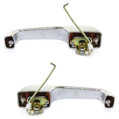 Rareelectrical - Front Left And Right Exterior Door Handle Set Compatible With 1993-1998 Jeep Grand Cherokee Laredo - Image 3