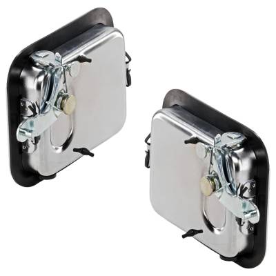 Rareelectrical - Front Driver And Passenger Side Exterior Door Handle Compatible With 1987-2006 Jeep Wrangler Chrome - Image 4