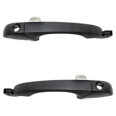 Front Left And Right Exterior Door Handle Set Compatible With 2007-2017 Jeep Compass Base (07) Base