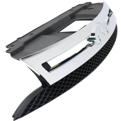 Rareelectrical - Grille Assembly Black Chrome Compatible With 2008-2011 Ford Focus Se 2.0L (08) Se Sedan 2.0L (09-11) - Image 3