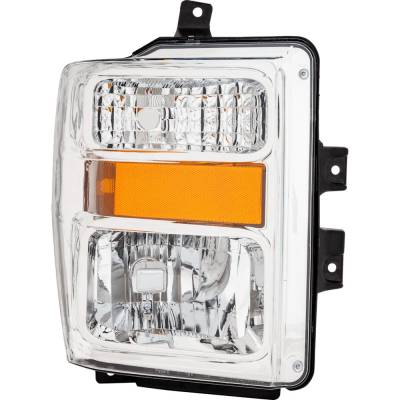 Rareelectrical - Headlight Compatible With 2008-2010 Ford F-250 Super Duty F-350 Super Duty F-450 F-550 5.4L 6.0L V8 - Image 1