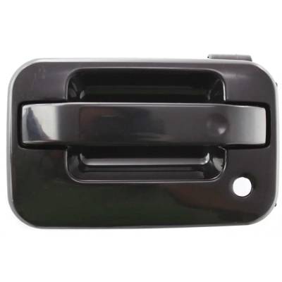Front Left (Driver Side) Exterior Door Handle Compatible With 2004-2014 Ford F-150 Smooth Black With