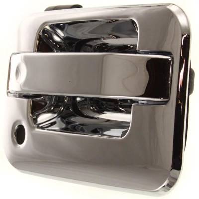 Front Right (Passenger Side) Exterior Door Handle Compatible With 2004-2014 Ford F-150 Chrome With