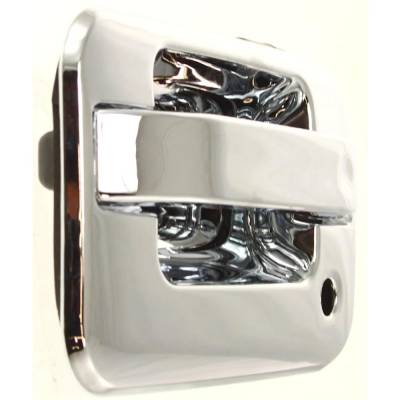 Rareelectrical - Left Front Exterior Door Handle Compatible With 2004-2014 Ford F-150 Chrome With Key Hole - Image 2