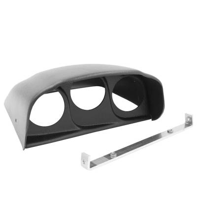 Rareelectrical - Dash Top 3-Gauge Gauge Pod Compatible With 2003-2009 Dodge Ram 1500 Sport (03-08) Trx4 (06) Ram 2500 - Image 2