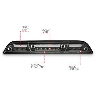 Rareelectrical - Led Third Brake Light Compatible With 2015-2020 Ford F-150 Lariat (17-20) Limited (17-20) Platinum - Image 4
