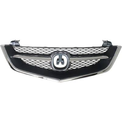 Chrome Center Bar Grille Assembly Compatible With 2002-2003 Acura Tl Type-S 3.2L (02-03) Base 3.2L