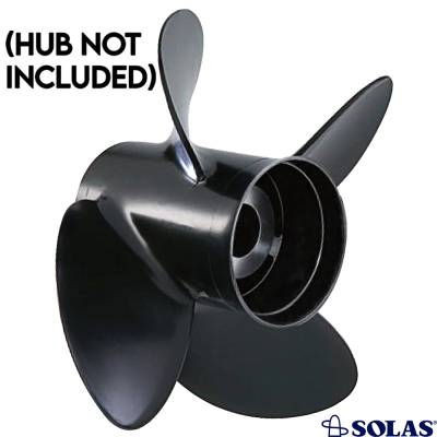 Rareelectrical - 13 X 4-Blade Propeller Compatible With 1970-2021 Nissan Tohatsu 40-140Hp Outboard 15 Spline 4-1/4 - Image 2