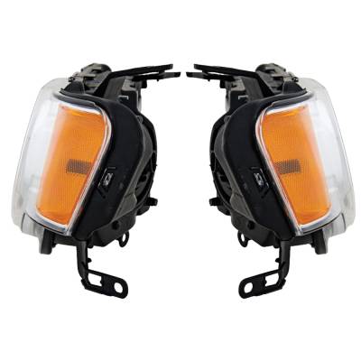 Rareelectrical - New Pair Of Halogen Headlights Compatible With Ford Escape Limited Hybrid 2009 2010 2011 2012 By - Image 3