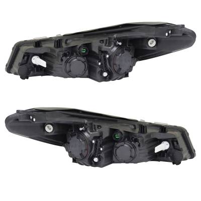 Rareelectrical - New Pair Of Halogen Headlights Compatible With Kia Forte Lx Sedan 4 Door 2.0L 2017 2018 By Part - Image 2