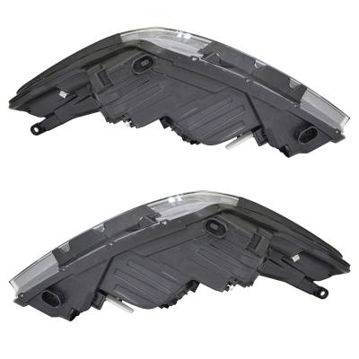 Rareelectrical - New Pair Of Halogen Headlights Compatible With Kia Forte Ex Sedan 4 Door 2.0L 2017 2018 By Part - Image 3