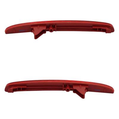 Rareelectrical - Rear Reflector Assembly Right Left Pair Compatible With 2017-2021 Honda Civic Sport Touring Ex-L - Image 5