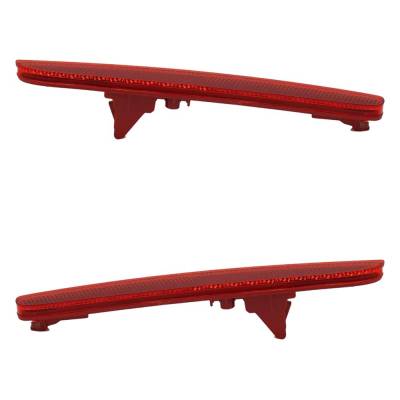 Rareelectrical - Rear Reflector Assembly Right Left Pair Compatible With 2017-2021 Honda Civic Sport Touring Ex-L - Image 6