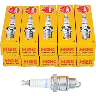 Bpr4hs Spark Plug Pack Of 10 Compatible With Honda Kawasaki Kubota Subaru Yamaha John Deere E-Z-Go