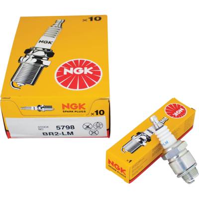 Rareelectrical - Spark Plug Pack Of 10 Resistor Compatible With Ngk Br2lm 5798 B2lm Champion Rj19lm J19lm Carlton - Image 2
