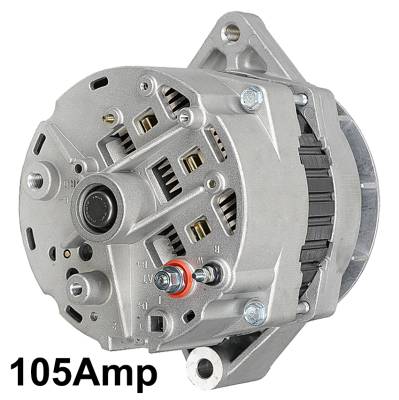 Rareelectrical - New 12V 105A 19Si Alternator Compatible With 1999-2007 Hyster H120xm 2002-2007 H230hd H280hd Cummins - Image 2