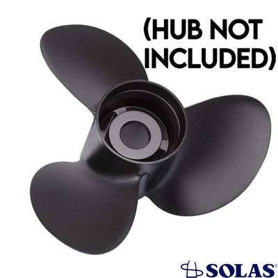 Rareelectrical - 3-Blade Aluminum Propeller 9.9 X 10 Compatible With Yamaha 25Hp 30Hp 20Hp 10 Spline Outboard - Image 2