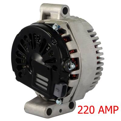 Rareelectrical - New 220 Amp High Output Alternator Compatible With Ford F-250 F-350 F-450 F-550 Super Duty 6.0L - Image 2